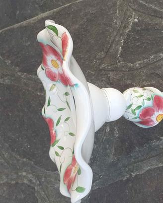 Lampadario ceramica decorata