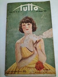 Settimanale illustrato Tutto 29 maggio 1921