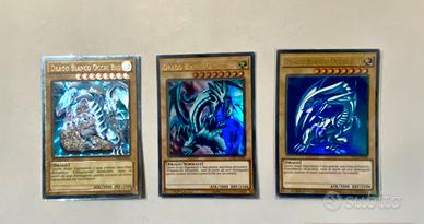 Set x3 Drago bianco occhi blu Yugioh