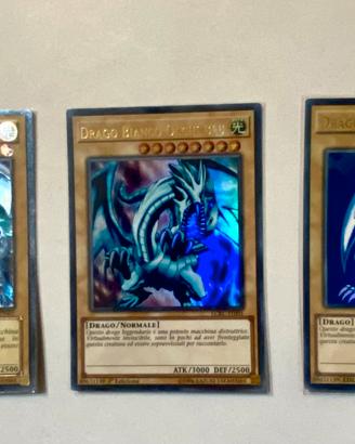 Set x3 Drago bianco occhi blu Yugioh