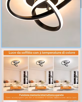 Lampadario moderno a led
