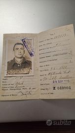 Tessera d'identità prigionieri di guerra .