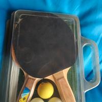 set completo da ping pong con rete divisoria 