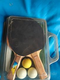 set completo da ping pong con rete divisoria 