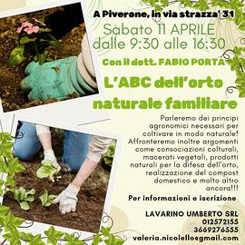 🌱 CORSO L'ABC DELL'ORTO NATURALE FAMILIARE