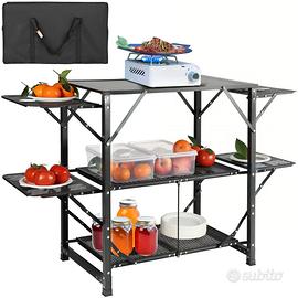 Cucina da Campeggio per Cottura BBQ Pieghevole