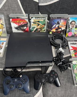 Playstation 3 Slim 120 GB Completa + 8 Giochi