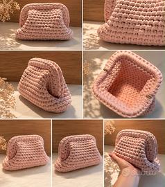 Clutch Lycra  Elasticizzata Rosa
