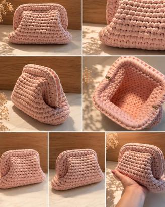 Clutch Lycra  Elasticizzata Rosa