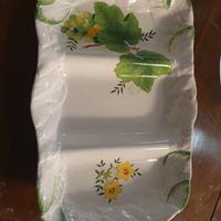piatto da antipasti ceramica dipinta a mano