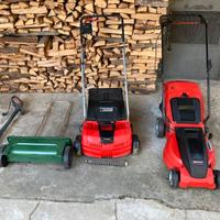 Tagliaerba + arieggiatore+ tagliaerbafilo+semina