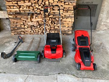Tagliaerba + arieggiatore+ tagliaerbafilo+semina