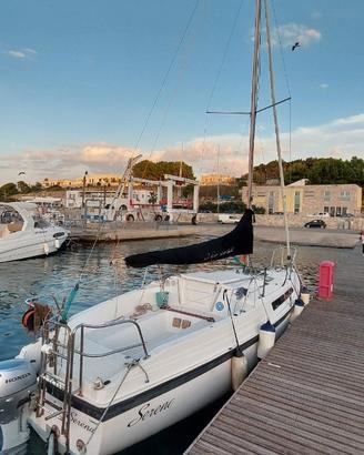 Vela con deriva mobile carrellabile