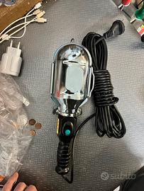 Luce a led portatile con filo da 10 mt