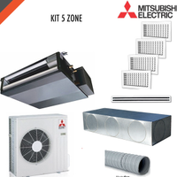 Climatizzatore canalizzato Mitsubishi 5 zone