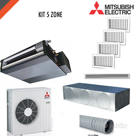 Climatizzatore canalizzato Mitsubishi 5 zone