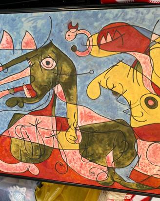 Quadro replica Joan Miró Ubu Roi VIII del 1966