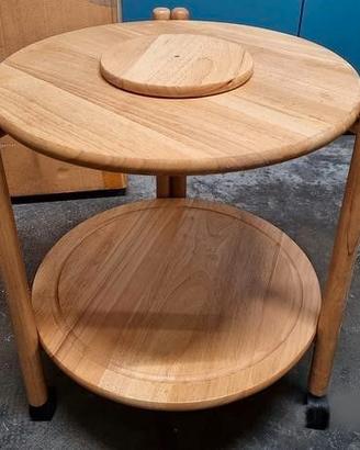 Tavolino tondo in legno