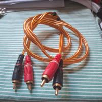 Cavo Audio RCA 1M Cavo Stereo 2 RCA Maschio a Masc