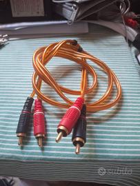Cavo Audio RCA 1M Cavo Stereo 2 RCA Maschio a Masc