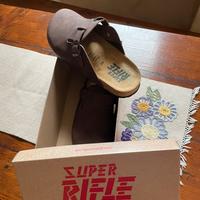 Ciabatte super Rifle numero 45 cuoio