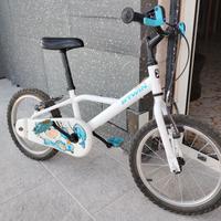 MTB bimbo Btwin 500 16' 3 / 6 anni + casco omaggio