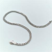 Bracciale tennis "Savoia" oro bianco 18 kt