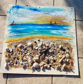 Quadro dal titolo "Orizzonte d'estate"