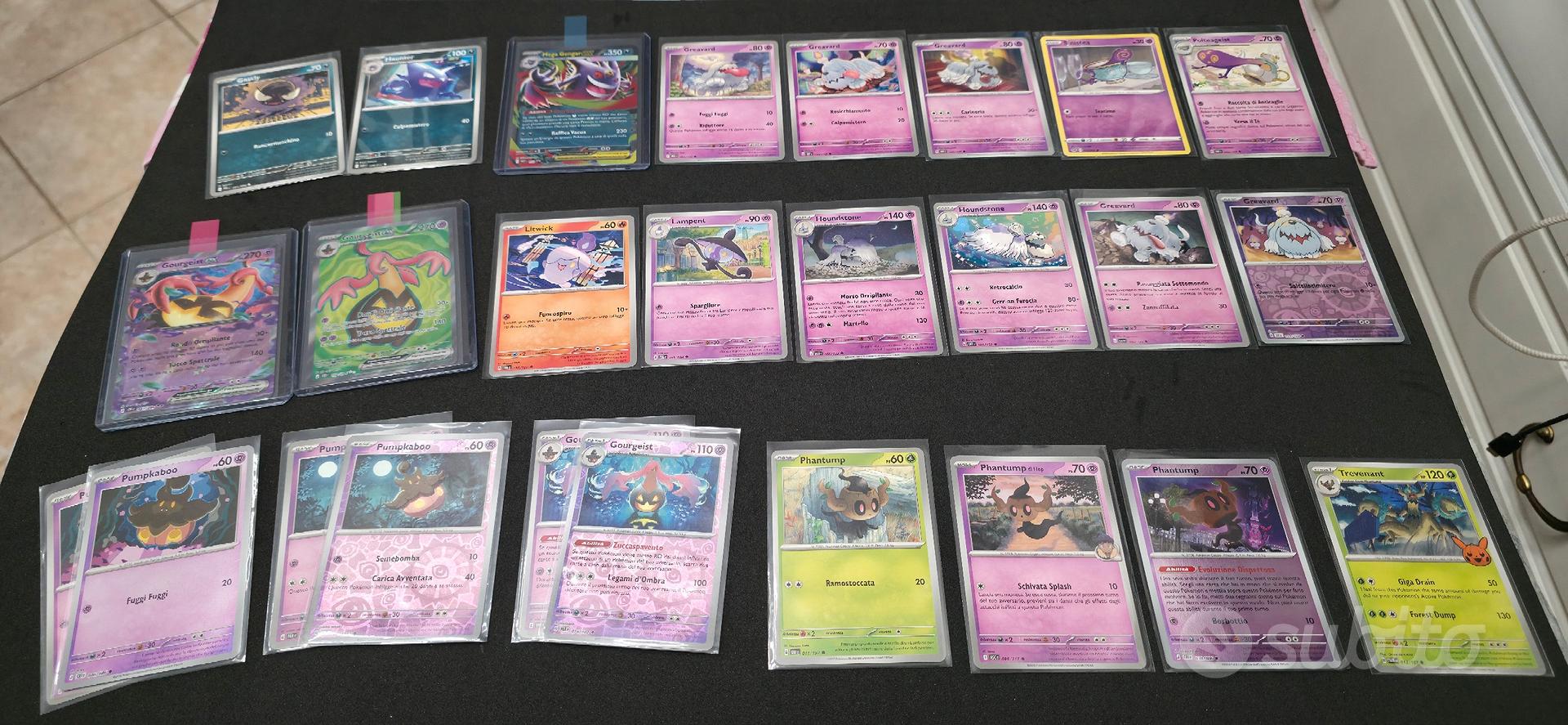 lotto Carte Pokemon tematico idea festa Halloween - Collezionismo In ...