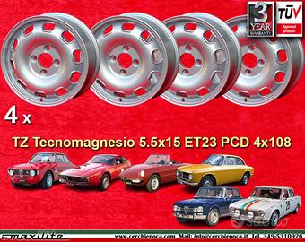 4 pz cerchi Alfa Romeo TZ 5.5x15 ET23 4x108