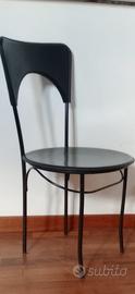 Sedie in metallo nero