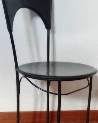 Sedie in metallo nero