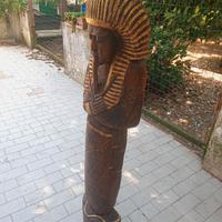 STATUA  IN LEGNO di TUTANKHAMON