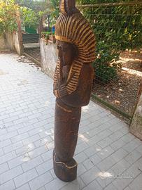 STATUA  IN LEGNO di TUTANKHAMON