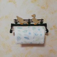 portarotolo da cucina vintage in ghisa da parete 