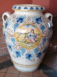 Grande vaso dipinto a mano. 
