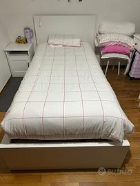 Letto singolo 90x200 con cassetti laterali
