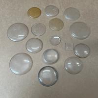 Lotto vetri in plastica per orologi vintage
