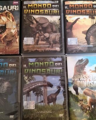 6 DVD originali dinosauri 