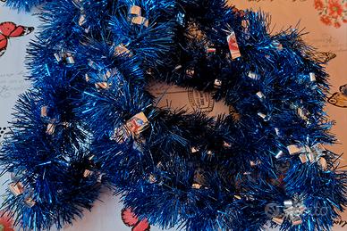 Festoni Natale Blu e Argento.