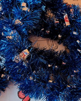 Festoni Natale Blu e Argento.