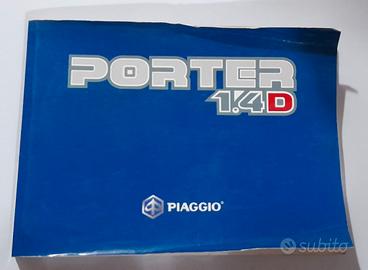 Libretto d'uso e manutenzione Porter 1.4 D Piaggio
