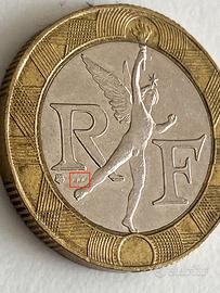 10 Francs 1991 anomalia/microvariante