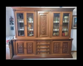 Vetrina credenza in legno massello