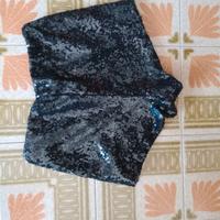 pantaloncino paillettes nero perfetto per serate 