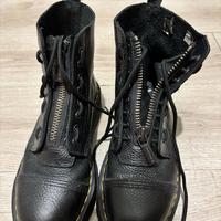 Doctor Martens platform in nappa lavorata Sinclair