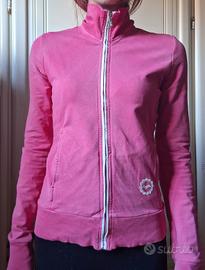 Felpa Lotto fucsia con zip e collo alto - Taglia S
