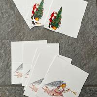 Set 10 segnaposto Natale vintage anni 80 90
