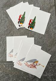 Set 10 segnaposto Natale vintage anni 80 90