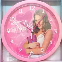 Violetta - Orologio da parete rosa